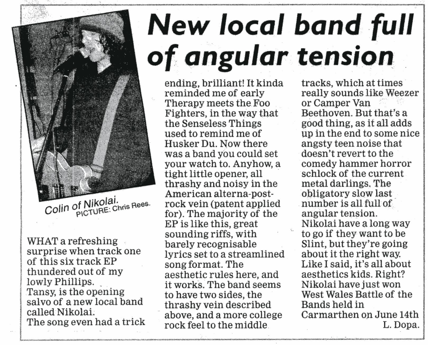 from the western telegraph